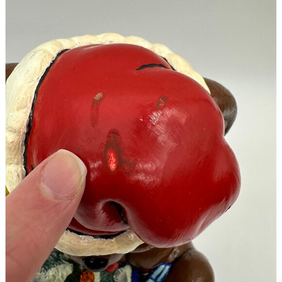 Vintage Santa Claus Bear Christmas Tree Lighted Ceramic 1990s Kitschy Decoration - Picture 7 of 10